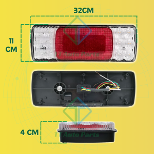 Lampu Belakang 12V/24V LED Bahan ABS Light Universal Tail Lamp Brake Signal untuk Semua Jenis Lori Treler Trak