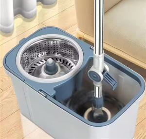 Detachable Wash Magic Spinner Mop Easy Cleaning Telescopic Wet Dry Floor 360 Rotating Mop Bucket Quick Wash Free R0747