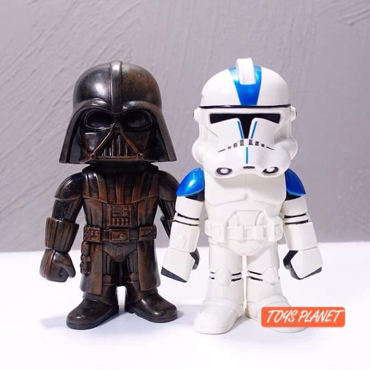 FUNKO HIKARI PREMIUM JAPANESE VINYL STAR WARS DARTH VADER & CLONE TROOPER COLLECTABLE FIGURES