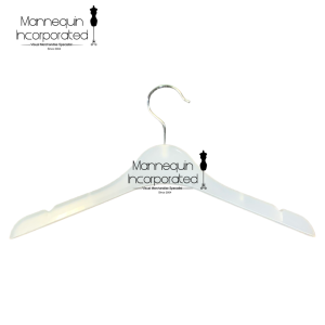 PLASTIC HANGER Shirt & Coat Top Hanger thin Smoke -640 15" metal hook (sold by dozen)