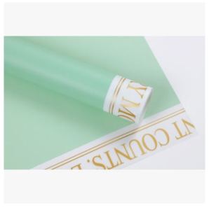 Kertas buket bunga list gold flower wrapping paper KB6006