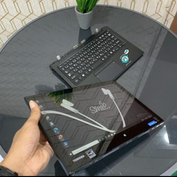 LAPTOP 2in1 TOSHIBA T16 RAM 8GB SSD 128GB LAYAR SENTUH 13"in WINDOWS 10 APLIKASI SIAP PAKAI