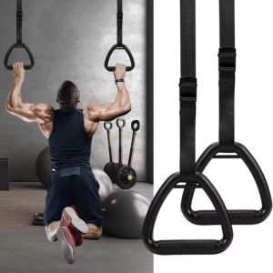 VÒNG RING GYMNASTIC – DỤNG CỤ TẬP ĐA NĂNG TẠI NHÀVòng treo tập luyệnBộ gồm: 2 vòng + 2 dây + khóa cài thép