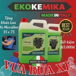 Dung dịch rửa khoang máy động cơ Motor 5L Ekokemika làm sạch không chạm dầu mỡ bám bẩn nhanh 10 phút Phukienprocare