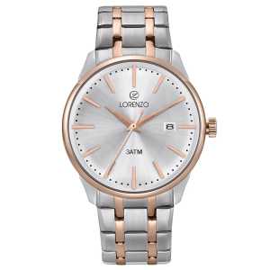 jam tangan lorenzo pria original series 6108 - jangan formal pria original tahan air-Tampil Elegant & Istimewah-Water Resistant