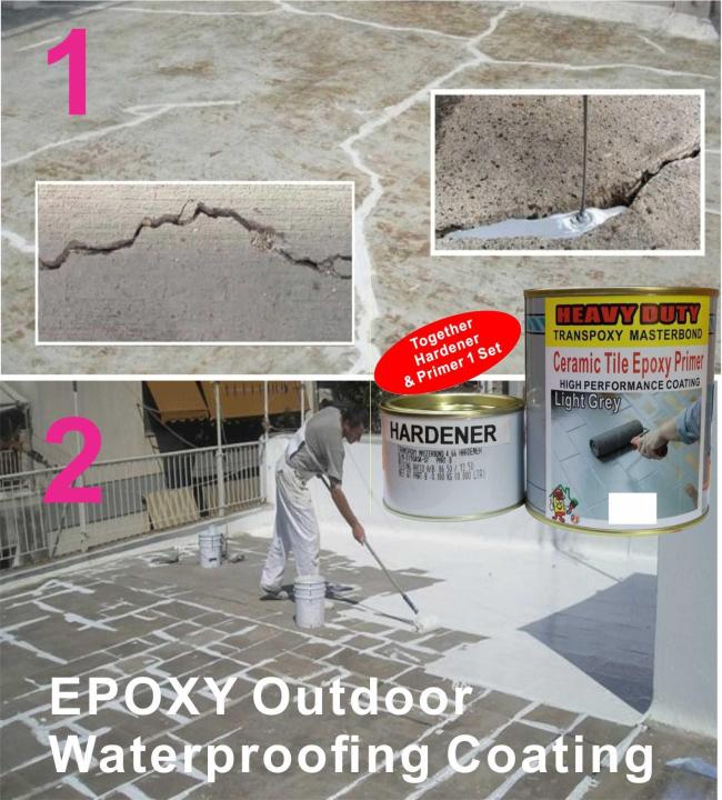 EPOXY COATING WATERPROOFING PAINT ( GREY ) HEAVY DUTY / INTERIOR AND