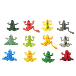 12PCS for Frog Figure PVC Model Tree for Toad School Teaching Supply Interactive Classroom Learning Aids Displa