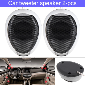 2pcs Car Tweeter H106 Dashboard Door Pillar Speaker Sound Audio System Surrounding