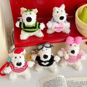 HOT ของขวัญเครื่องประดับอัญมณี พวงกุญแจสุนัขนำร่อง เครื่องประดับกระเป๋า สัตว์เวสต์ไฮแลนด์ ตุ๊กตาสุนัขยัดไส้ น่ารักมากๆ ตุ๊กตาบาร์บี้หัวใจรัก พวงกุญแจตุ๊กตาการ์ตูน ผู้หญิงผู้หญิงผู้หญิง