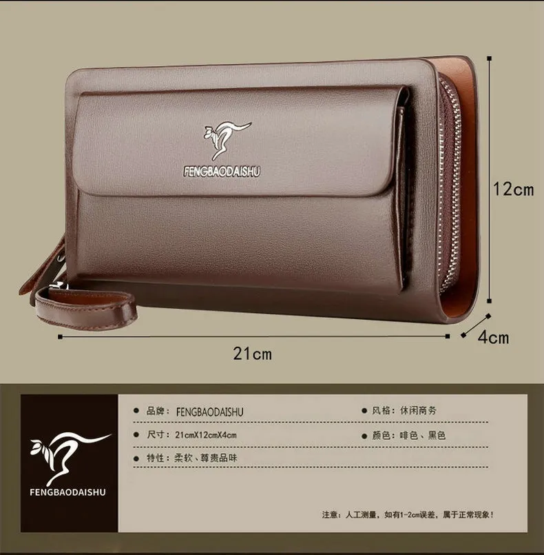 Leather Zipper Book Clutch CHANEL Pre-Owned Book Clutch Black