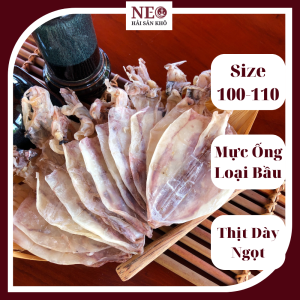 Khô Mực Size 100-110con/kg Mực Khô Dày Cơm Ngọt Thịt NEO Hải Sản Khô