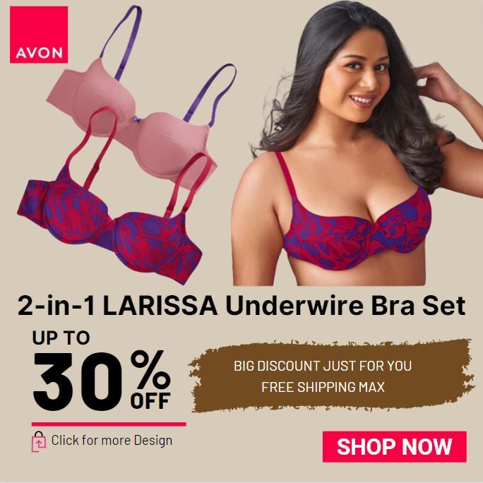 Avon Official Store LARISSA 2-pc Underwire Bra Set for Women Sexy