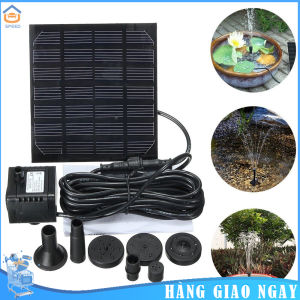 💥Máy bơm phun nước năng lượng mặt trời 💥1.5W 7V với 6 vòi phun nước cho bể chim ao vườn và những nơi khác
