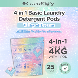 ❤️ Cloversoft Loves 4 in 1 Concentrated Plant Based Laundry Capsules Pods [20|25|60 pods]