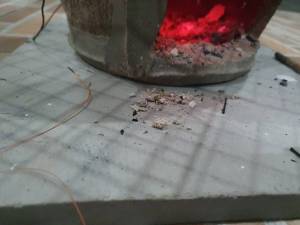 แผ่นกันความร้อน รองเตาถ่าน 1.5X20X20 cm.