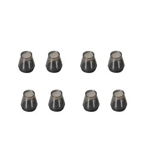 LIUJIR 8pcs Tròn Bọc chân ghế Silicone Cao su Đệm chân ghế Im lặng Có nỉ Bảo vệ sàn Đồ nội thất