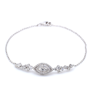 Michael Trio Cauldre Diamond Bracelet in 18K White Gold