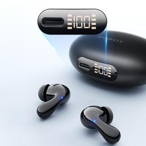 TWS ROBOT Nova T3 Earphone Bluetooth 6.0 Suara Jernih Powerful Bass 37 Jam LED