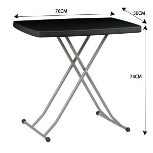 【Daily Suki Store】Foldable Study Dining Table 26x18 Inch - Adjustable Height Heavy Duty Personal Table for Kids & Adults | Portable Multi-Purpose Indoor Outdoor Camping Coffee Table