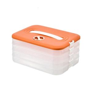 Multilayer Storage Container Stackable Container with Lid Handle Time Recoder Box Cookie Carriers