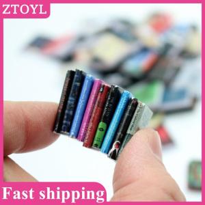 ZTOYL💝 10PCS Dollhouse Miniature Magazines Books Novels Model Dolls House Scene Decor Accessories