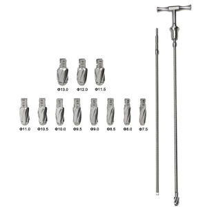 GREATLH Quick Coupling Flexible Reamer Set Hollow Reamer OrthopedicInstrument Stainless Steel