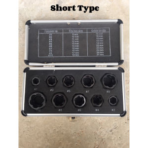 10PCS Damaged Nut Bolt Remover Broken Nut Extractor Removal Tool