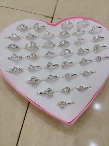 Sỉ 01 Hộp 36 Cái Nhẫn Mỹ Ký Nhẫn Xi Mạ