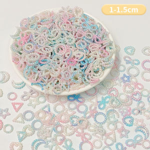 20G Mixed Moon Star Resin Fillings Pearl Bow Heart Flatback Resin Cabochons Fillers