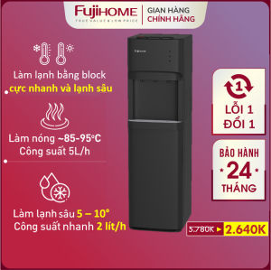 Cây nước nóng lạnh Nhập Khẩu Fujihome WD5320E bình lọc máy lọc nước nóng lạnh mini uống tiết kiệm điện