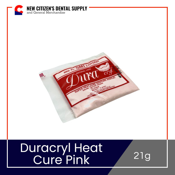 Duracryl Heat Cure Base Powder 21g Clear & Pink | Lazada PH