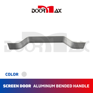 DOORMAX Aluminum Bended Handle for Screen Door (Chrome/Brown/White)