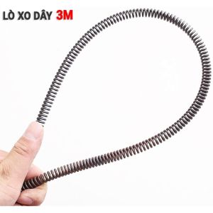 Dây lò xo thông tắc cống bồn cầu INOX siêu bền dài từ 3-15M lắp mọi máy khoancó tay quay bán lẻ