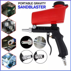 PENGIRIMAN CEPAT JOUSTMAX Sand Blaster Gravity Pneumatic Gun 90 PSI AS118 3 / sand blasting spray gun pembersih mesin pasir penyemprot penghilang karat
