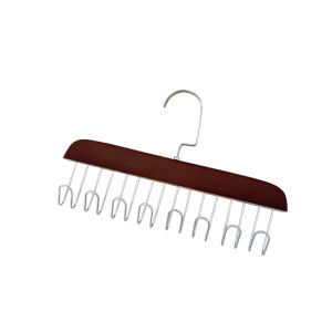 8 Hooks Wooden Storage Hangers Hanger Space Saving 360 Rotating Closet Organizer For Bra