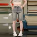 Nam quần soóc bò Mỹ có thể giặt phong cách retro Quần short denim mùa hè thường ngày đa năng. 