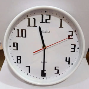 Jam Dinding Putih Polos Diameter 30 Cm – Jam OGANA / Jam Dinding Ogana Polos Besar Jam Dinding Bulat Jam Dinding Jumbo Jam Dinding Ruangan Besar