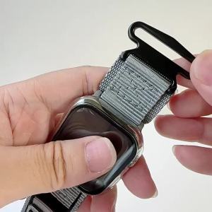 [ｈｏｔ] Factory new model Velcro nylon loop strap for sports and casual use suitable for men compatible with Watch and Garmin 20/22m
