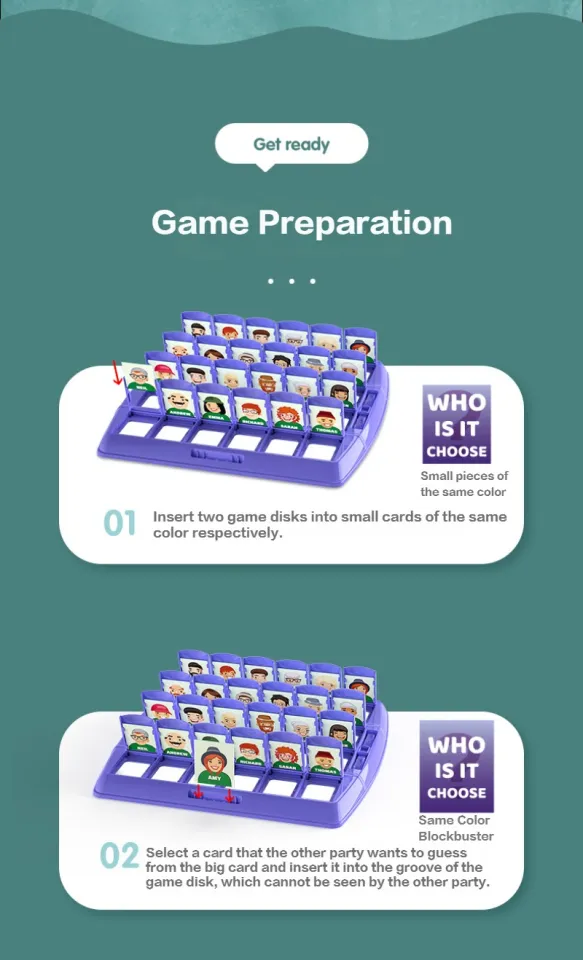 Guess Who Is It Family Guessing Game Who Is It Classic Board