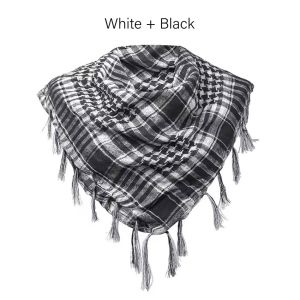 Fashion Arab Keffiyeh Shemagh Scarf Arabian Neck Shawl Desert Head Covering