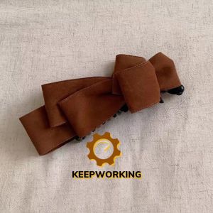 KW SHOP 1pcs Velvet Hair Bow Clip Set - Soft Fabric - Elegant Hair Accessory - Stylish Hair Clip - Casual or Formal Wear