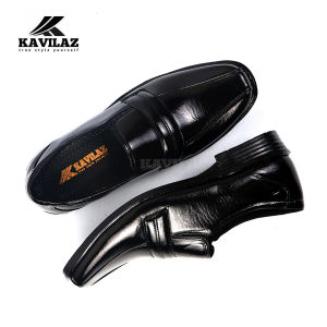 KAVILAZ true style yourself Sepatu Pantofel Hitam Pria Formal Kantor Slop Leather Kode Z4