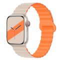 Dây Đeo Silicon Hai Màu Có Nam Châm Cho Apple Watch Seires 10 9 8 ultra 7 5 4 SE 49mm 41mm 45mm 44mm 40mm 46mm 42mm. 