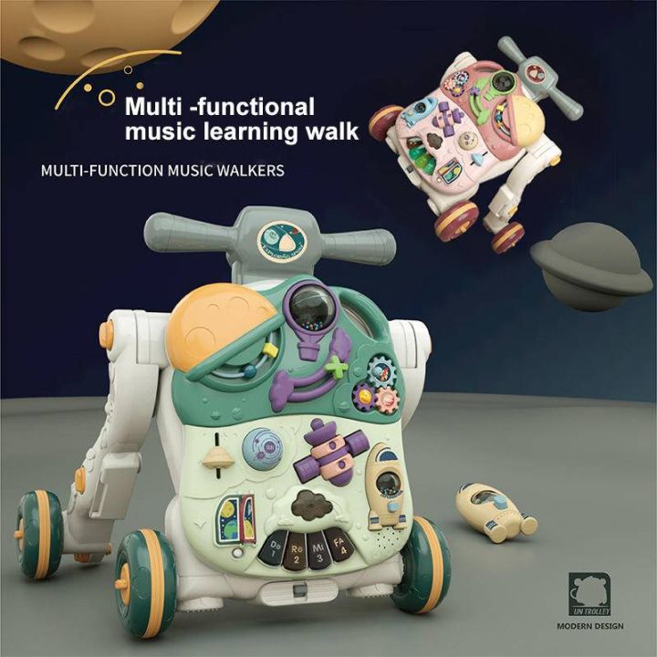 Ship in 24h 5 in1 Multifunctional Musical Walker Push Walker Baby