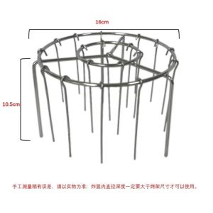 Air Fryer Grill Stainless Steel with Grilled Skewers Barbecue Grill Portable Round Hanging Skewers Rack for Home Kitchen