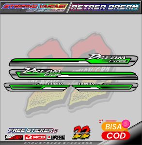 STRIPING VARIASI HONDA ASTREA DREAM/ STICKER LIST MOTOR HONDA ASTREA DREAM