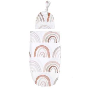 Bé swaddles chăn đồ bộ kèm mũ mềm khăn quấn khi ngủ bọc trẻ sơ sinh trẻ sơ sinh Phụ kiện đạo cụ chụp ảnh