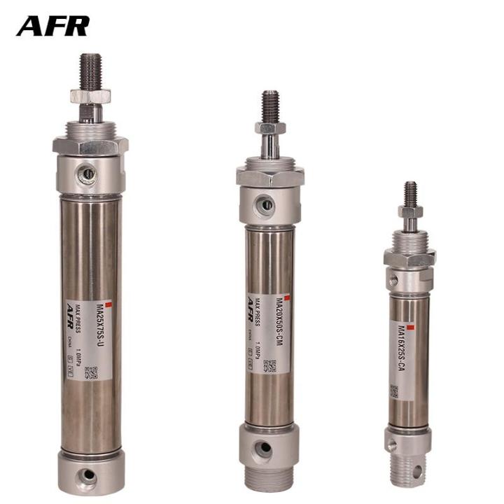 Airtac Type Pneumatic Stainless Air Cylinder Mm Bore Double Action Mini Round Cylinders