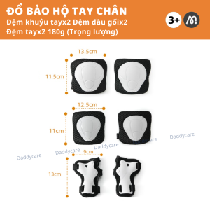Mũ bảo vệ đầu cho bé kèm bảo vệ đầu gối tay chân cho bé Mideer Protective Clothing Bike
