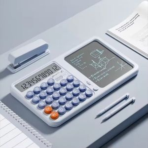 SKISOPGO 2in1 Calculator Writing Tablet Large LCD Display Real-person Voice Colorful Calculator Kids Student